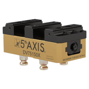 (75mm x 150mm x 56mm) Small Double Station Vise with Hard Jaws (2” Fixed Center Jaw) Top Tooling