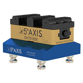 (75mm x 150mm x 56mm) Small Double Station Vise with Hard Jaws (2” Fixed Center Jaw) Top Tooling