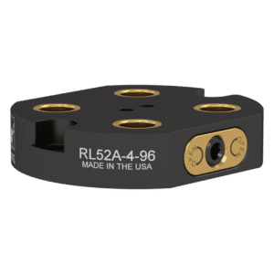 52mm Low Profile Base, Aluminum (Mounting: 2x M10 at 180° on 96mm PCD)