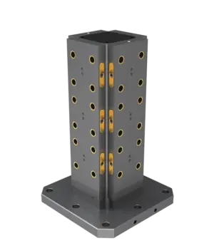 (400mm x 400mm x 638mm) RockLock Tombstone, 4 Face Cast Iron